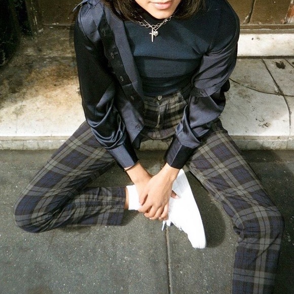 Brandy Melville Pants - Brandy Melville Plaid Jane Pants